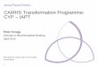 CAMHS Transformation Programme: CYP – IAPT · PDF file5 Recent significant changes The Autumn Statement 2014 • Additional funding of 30 million recurrent for 5 years to be invested