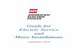 Guide for Electric Service and Meter Installations - AEP · PDF fileElectric Service and Meter Installations ... the meter base. ... the voltage and the number of phases which will