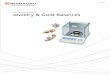 Jewelry & Gold Balances - · PDF fileJewelry & Gold Balances C054-E037E. Reliability Stability Response ... high-precision wire electrical discharge machining applied to a block of