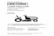 LAWN TRACTOR - Searsc.sears.com/assets/own/27581e.pdf ·  · 2008-10-21LAWN TRACTOR 18.5 HP, 42” Mower Electric Start ... entire grass catcher, discharge guard, or other safety