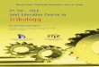 Joint Education Course in · PDF fileWorld-Class Tribology Education: Now in India! ... bologists & Lubrication Engineers ... a brief introduction to various monitoring techniques