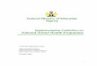 Implementation Guidelines on National School Health · PDF file · 2016-10-20Implementation Guidelines on National School Health Programme ... National Association of Parents/Teachers