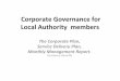 Corporate Governance for Local Authority members - …ailg.ie/uploads/file/pdf/performance-of-local-authorities... · Corporate Governance for Local Authority members ... Public Procurement