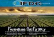 IFDC Quarterly Magazine · PDF filematerial published in the IFDC Magazine is in the public domain and may be freely reproduced. ... Ajay Varadachary and ... Lakes Region of Central