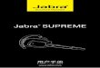 Jabra SUPREME - · PDF fileGo to the bluetooth menu on your phone. Turn on or enable bluetooth. Search for devices and select your Jabra hands free device. Select pair or OK. If asked