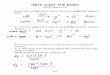 WEAK ACIDS AND BASES - University of Western Ontario 163 – WEAK ACIDS AND BASES [MH5; Chapter 13] • Recall that a strong acid or base is one which completely ionizes in water •