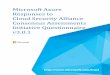 Microsoft Azure Responses to Cloud Security Alliance ... · PDF fileMicrosoft Azure Responses to the Cloud Security Alliance Consensus Assessments Initiative Questionnaire P A G E