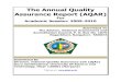 The Annual Quality Assurance Report (AQAR) - AQAR 2009-10 GJUST-HISAR.pdfThe Annual Quality Assurance Report (AQAR) ... To note the feedback of NAAC on Annual Quality Assurance