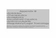 Appendix B •Antidotes •Therapeutics •Analgesics  · PDF file• Antidotes, as drugs, may also cause side effects. ... action of drug ... n-Acetylcysteine Acetaminophen
