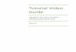 Tutorial Video Guide - Vectric Ltd - Passionate About  · PDF fileTutorial Video Guide A guide to the Tutorial Videos included with Aspire V4.0 Vectric Ltd. Document V.1.0