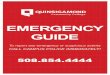 EMERGENCY GUIDE - Quinsigamond Community · PDF filePlease remember to check the Emergency Guide ... always assume they are toxic or hazardous. • When reporting an accident, 