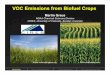 VOC Emissions from Biofuel Crops - AGRO Division and Air Quality... · VOC Emissions from Biofuel Crops ... (PI) NOAA CSD; CIRES University of Colorado, Boulder ... !!Previously there