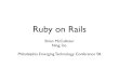 Ruby on Rails - Chariot Solutionschariotsolutions.com/wp-content/uploads/presentations/archive/321/... · Conrad Barski  Smalltalk + Lisp + Perl 