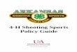 Shooting Sports Policy Guide - Nov2014 - uaex.edu Sports... · The Arkansas Cooperative Extension Service offers its programs to all eligible persons regardless of race, ... 4-H Pledge