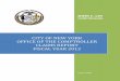 CITY OF NEW YORK OFFICE OF THE COMPTROLLER CLAIMS REPORT FISCAL YEAR · PDF file · 2013-06-27OFFICE OF THE COMPTROLLER CLAIMS REPORT FISCAL YEAR 2012 . ... and administrative staff