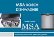 MSA BOSCH DISHWASHER - Marcone Servicers …members.msaworld.com/.../sites/3/2015/12/MSA-Bosch-Dishwasher-… · MSA BOSCH DISHWASHER Presented by: Rick Kuemin, MSA Training Director