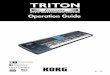 TRITON Extreme Operation Guide - Platinum · PDF fileii Thank you for purchasing the Korg TRITON Extreme music workstation/sampler. To ensure trouble-free enjoyment, please read this