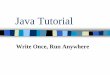 Java Tutorial - University of Pittsburgh School of … .java file Name of the object must match the class/object name The three principles of OOP Encapsulation 