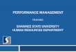 PERFORMANCE MANAGEMENT - Shawnee State · PDF filePERFORMANCE MANAGEMENT TRAINING ... Research the competencies required to lead SSU ... Additional staff development goal –What job-related