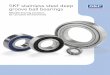 SKF stainless steel deep groove ball bearings - SKF. · PDF fileSKF stainless steel bearings for increased reliability SKF stainless steel deep groove ball bearings († fig. 1) are