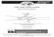USE AND CARE GUIDE · PDF file · 2017-08-05USE AND CARE GUIDE MIDILI 44 IN. CEILING FAN Questions, problems, ... 4. The fan must be mounted with a minimum of 7 ft (2 m) ... The illustrations