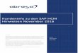 Kundeninfo SAP 11 2016 - abresa GmbHabresa.de/wp-content/uploads/abresa-SAP-HCM-Kundeninfo...Nur relevant für HR-Renewal (bspw. WEB-Oberflächen wie WEB-Dynpro Szenarien für MSS