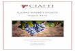 GLOBAL MARKET UPDATE August 2016 - The Ciatti … Global Market Update | August 2016 3 CALIFORNIA Harvest watch: looking good in quality, average in size TIME ON TARGET The 2016 harvest
