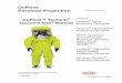 DuPont Personal Protection Revised August 2008safespec.dupont.com/.../documents/Tychem_user_manual.pdfDuPont Tychem Garment User Manual 4 At a minimum, wear the following additional