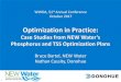 Optimization in Practice - Wisconsin Wastewater … Suspended Solids (DSS, FSS) Vertical Solids Profiles 35 Dye Tracer Tests 36 Dye Tracer Tests 37 Dye Tracer Tests 38 