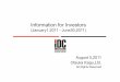 Information for Investors - idc- · PDF fileInformation for Investors (January1,2011 -June30,2011) ... etc. 10 Tachikawa SR 39 System renewal 3 Store ... Advertising 1,880 1,737 1,848