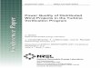 Power Quality of Distributed Wind Projects in the Turbine ... · PDF filePower Quality of Distributed Wind Projects in the ... (ANSI) C84.1-1995 for limits on ... Power Quality of