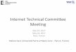 Internet Technical Committee Meetingitc.committees.comsoc.org/files/2017/07/ITC-meeting-ICC17.pdf · Internet Technical Committee Meeting IEEE ICC 2017 May 24, 2017 Paris, France
