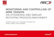 MONITORING AND CONTROLLING OF WIRE TENSION · PDF fileStrand Tension Control –Target ... •Total weight of a 1’000mm test piece from running production ... Norbert Schilling Created