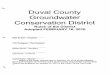 Duval County Groundwater Conservation District · PDF fileDuval County Groundwater Conservation District ... RULE 3 WELL REGISTRATION ... "District" means the Duval County Groundwater