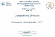 15th South West Pacific Hydrographic Commission … … · Pacific Communitv Communauté du Pocifique 15th South West Pacific Hydrographic Commission Conference 21-22 February 2018