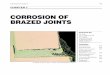 CORROSION OF BRAZED JOINTS - American Welding … 146 CHAPTER 7—CORROSION OF BRAZED JOINTS AWS BRAZING HANDBOOK Corrosion is often thought of as rusting, the pro-cess of deterioration