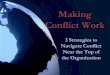 Making Conflict Work - gvfhra.org Conflict Work 3 Strategies to Navigate Conflict Near the Top of the Organization
