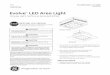 Evolve LED Area Light - · PDF fileCanopy Light, Surface & Recessed (ECSA) Evolve™ LED Area Light GE Lighting Installation Guide GEH-6020 This device complies with Part 15 of the