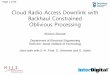 Cloud Radio Access Downlink with Backhaul Constrained ... · PDF fileCloud Radio Access Downlink with Backhaul Constrained Oblivious Processing. ... Alcatel-Lucent ... Cloud Radio