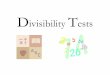 Divisibility Tests - Hwa Chong Institutionwyn.wiki.hci.edu.sg/file/view/divisibility+tests.pdf · •Divisibility test for 4 last two digits ... Rule: 1 + 3 + 4 + 6 + 2 + 2 + 5 =