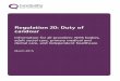 Regulation 20: Duty of candour - Care Quality · PDF fileRegulation 20: Duty of candour . Information for all providers: NHS bodies, adult social care, primary medical and dental care,