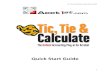 Quick Start Guide - Acct1st: Document Management … Tie & Calculate Quick Start Guide Quick Start Guide Welcome to Tic, Tie & Calculate This Quick Start Guide is designed to quickly
