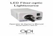 LED Fiber-optic Lightsource - Medical Products Fiber-optic Lightsource ... Standard for Medical System, IEC 60601-1-1). Caution ... The power indicator is lit, but lamp will not