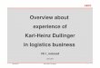 Overview about experience of Karl-Heinz Dullinger in ...profile.pdf · Karl-Heinz Dullinger in logistics business V8.1_reduced ... Overview about experience of Karl-Heinz Dullinger