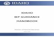 Idaho Department of Education · PDF fileChapter 2: Present Levels of ... Early Childhood IEP or ECO/IEP ... The Idaho State Department of Education is providing this special education