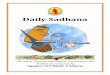 Daily Sadhana - Radha Madhav Societyradhamadhavsociety.org/downloads/lyrics/DailySadhanaBooklet.pdf3 How to Use this Booklet The Daily Sadhana set contains seven volumes of audio CDs