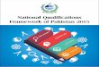 National Qualifications Framework of Pakistan 2015 - · PDF fileNational Qualifications Framework of Pakistan 2015 ... associate degree programmes those open the doors to ... National