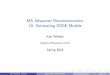 MA Advanced Macroeconomics: 10. Estimating DSGE Modelskarlwhelan.com/MAMacro/part10.pdf · Early Approaches to Parameterising DSGE Models Because DSGE models are relatively complex,
