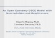 An Open-Economy DSGE Model with Nontradables and · PDF fileAn Open-Economy DSGE Model with Nontradables and Remittances Ruperto Majuca, ... Dynare Analysis and ... DSGE Cookbook