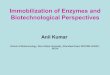 Immobilization of Enzymes and Biotechnological … of Enzymes and Biotechnological Perspectives Anil Kumar ... world, immobilized aminoacylase was shown industrially important for